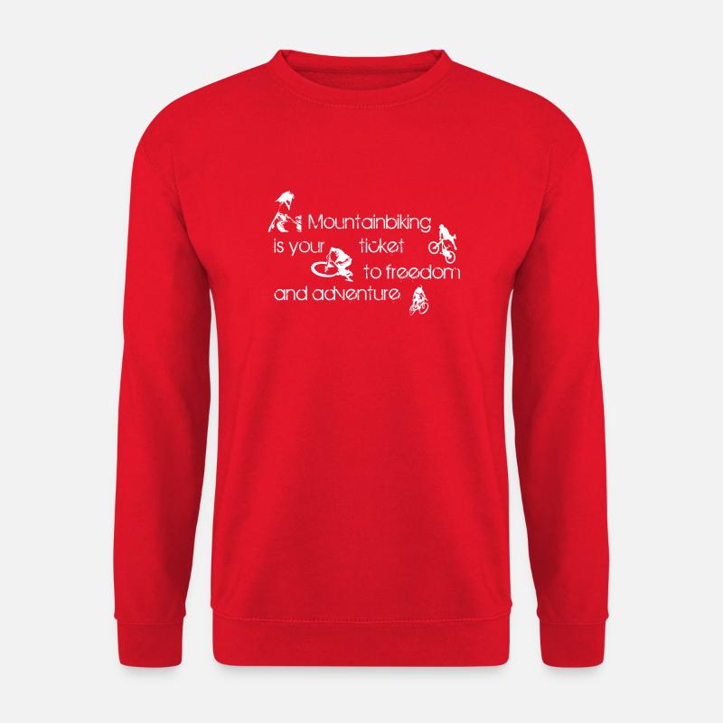 MTBen freedom adventure - Unisex Pullover - Rot