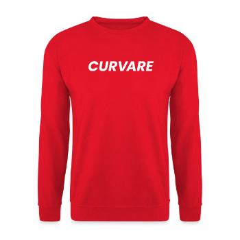 CURVARE - Unisex Sweatshirt - red - Front - Alina (178cm) & Michal (187cm)