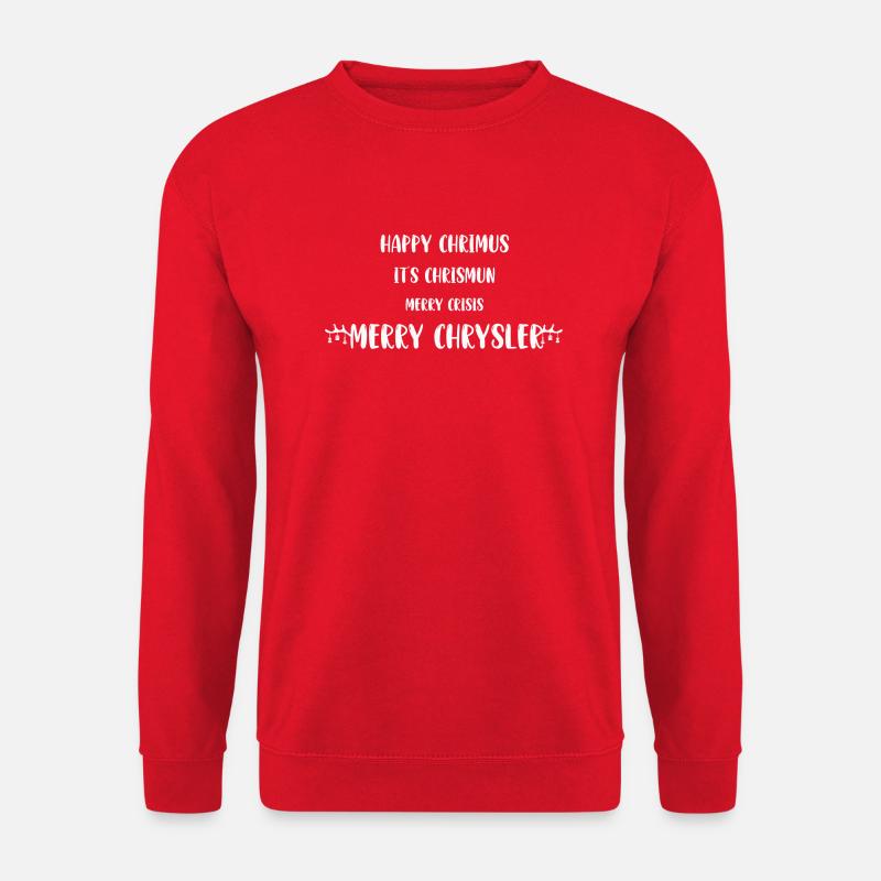 -MERRY CHRYSLER - - Unisex Pullover - Rot