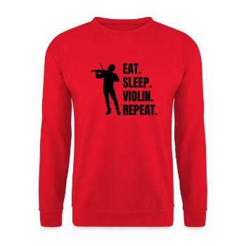 Violin Orchestra Music Violin Player Violin - Unisex Sweatshirt - red - Front - Alina (178cm) & Michal (187cm)