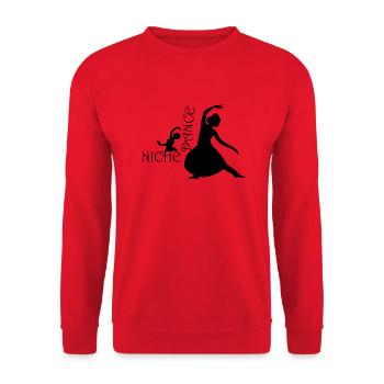 Dancing Dance Music - Unisex Pullover - Rot - Vorne - Alina (178cm) & Michal (187cm)