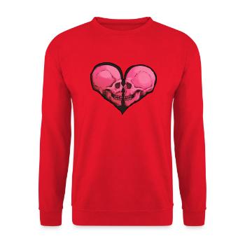 Skullheart - Unisex Pullover - Rot - Vorne - Alina (178cm) & Michal (187cm)