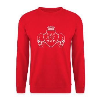 crew skull - Unisex Sweatshirt - red - Front - Alina (178cm) & Michal (187cm)
