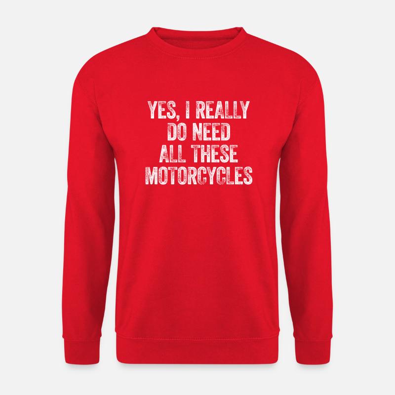 Biker lifestyle without limits - Unisex Sweatshirt - red