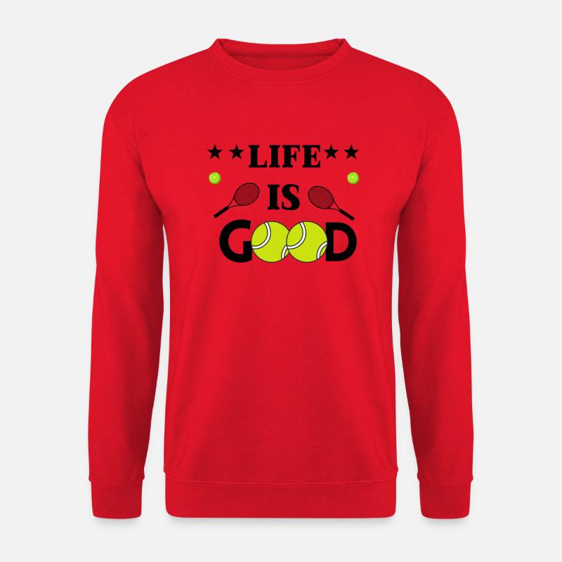 DAS LEBEN IST GUT - Unisex Pullover - Rot