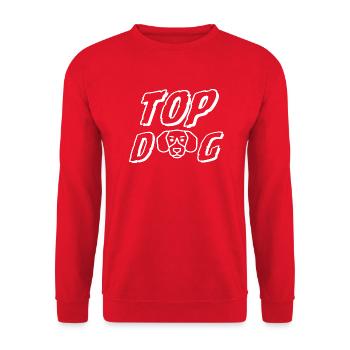 TOP DOG - Unisex Pullover - Rot - Vorne - Alina (178cm) & Michal (187cm)