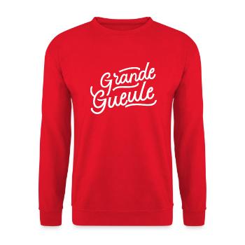 Grande gueule - Sweat-shirt Unisexe - rouge - Devant - Alina (178cm) & Michal (187cm)