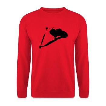 Un un dragon bateau un sportifs Kanu 1c - Sweat-shirt Unisexe - rouge - Devant - Alina (178cm) & Michal (187cm)