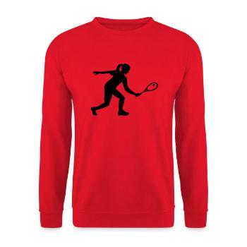 Squash - Unisex Pullover - Rot - Vorne - Alina (178cm) & Michal (187cm)