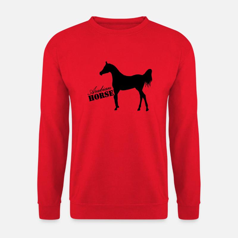 Araber Pferd Arabien Motiv - Unisex Pullover - Rot