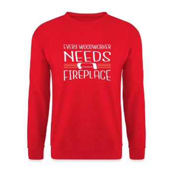 aaron carpenter tshirts birthday present hobbyists - Unisex Pullover - Rot - Vorne - Alina (178cm) & Michal (187cm)