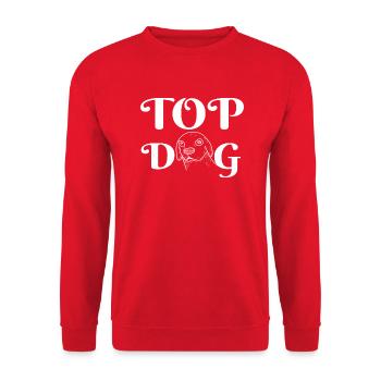 TOP DOG - Unisex Pullover - Rot - Vorne - Alina (178cm) & Michal (187cm)
