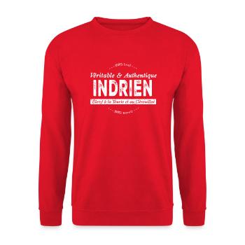 Indrien de l'Indre - Sweat-shirt Unisexe - rouge - Devant - Alina (178cm) & Michal (187cm)