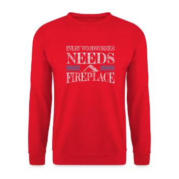 Grand plaisir danois je n’ai jamais pas de verre de vin drôle - Sweat-shirt Unisexe - rouge - Devant - Alina (178cm) & Michal (187cm)