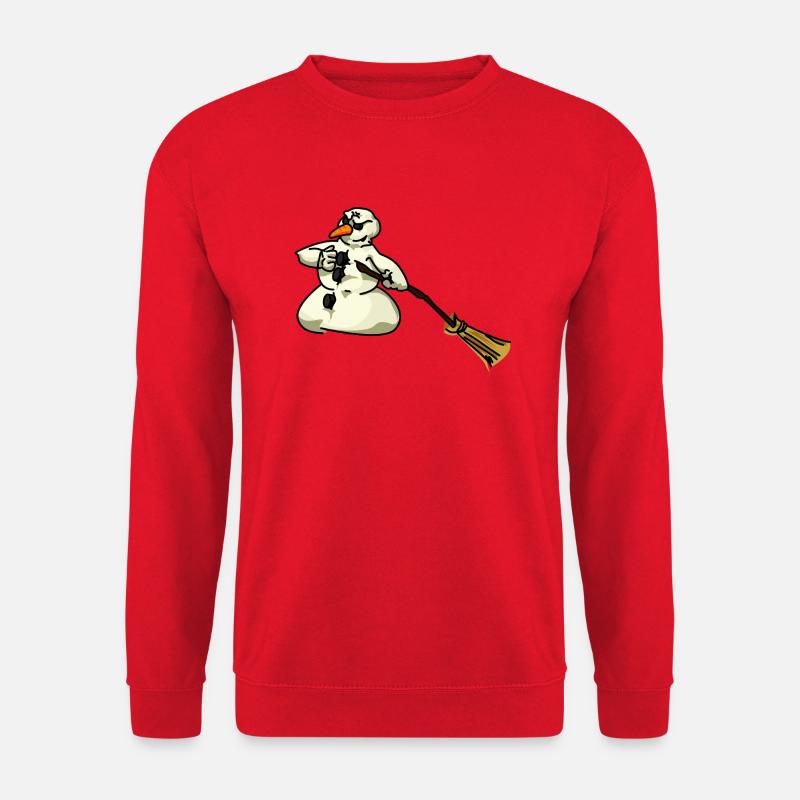 mad snowman - Unisex Pullover - Rot