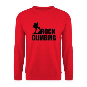 Promenade logo escalade - Sweat-shirt Unisexe - rouge - Devant - Alina (178cm) & Michal (187cm)