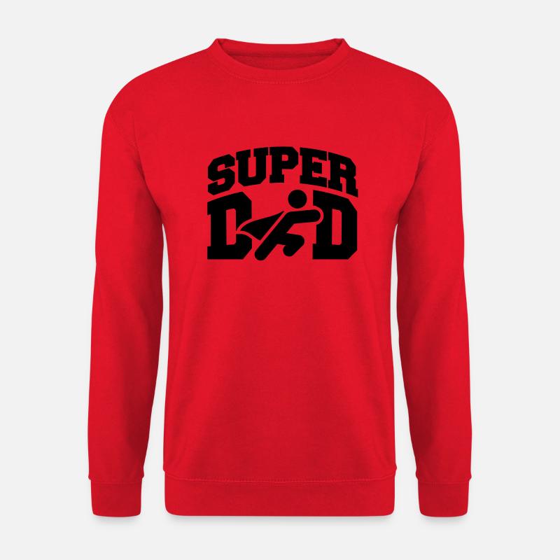 super_dad_r1 - Unisex Sweatshirt - red