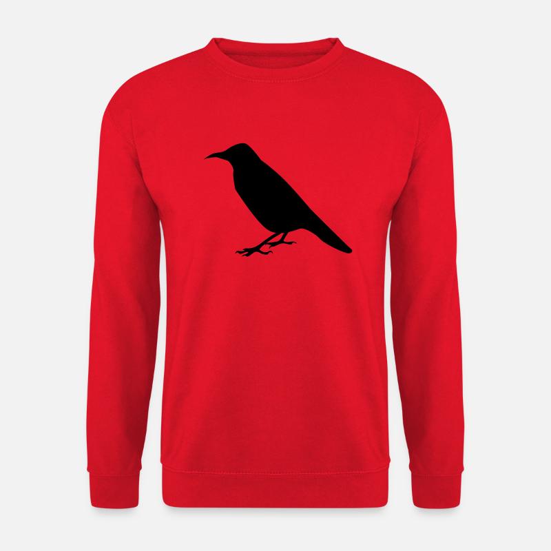 raven crow - Unisex Sweatshirt - red
