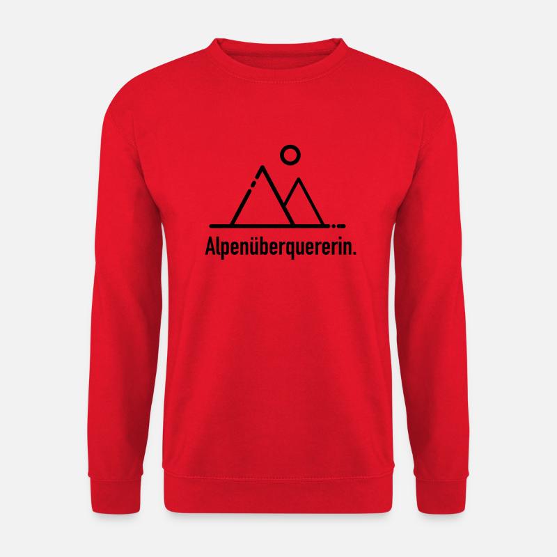Alpenüberquererin - Unisex Pullover - Rot