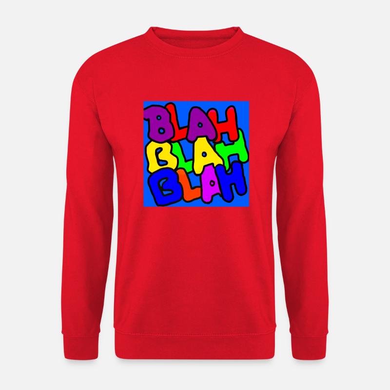 Blah Blah Blah - Unisex Sweatshirt - red