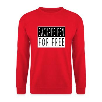 funny saying birthday gift idea statement - Unisex Sweatshirt - red - Front - Alina (178cm) & Michal (187cm)