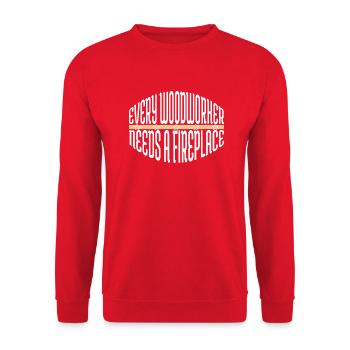 lumberman a carpenters prayer tshirts hobbyists - Unisex Pullover - Rot - Vorne - Alina (178cm) & Michal (187cm)