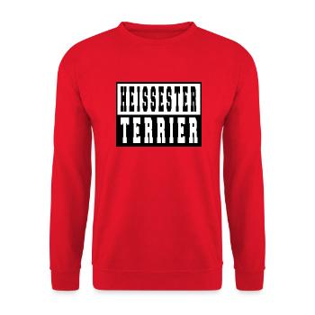 bluthund welpe spruch doggie boxer - Unisex Pullover - Rot - Vorne - Alina (178cm) & Michal (187cm)
