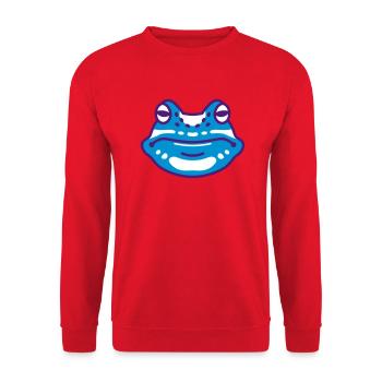 Waldfreunde Frosch - Unisex Pullover - Rot - Vorne - Alina (178cm) & Michal (187cm)