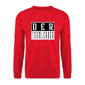 geschenkidee geburtstag geschenk cool witzig spaß - Unisex Pullover - Rot - Vorne - Alina (178cm) & Michal (187cm)