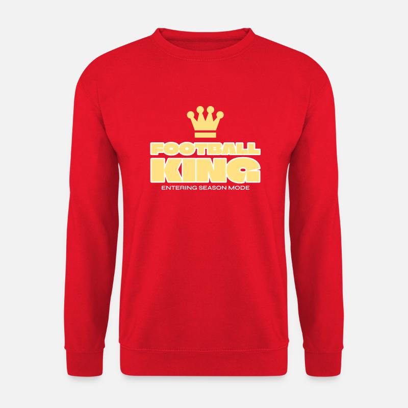 Fußballkönig Krone Grafik - Unisex Pullover - Rot