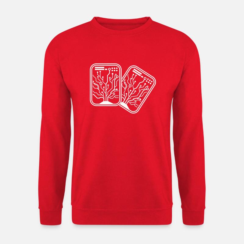 micro chip 2 - Unisex Pullover - Rot