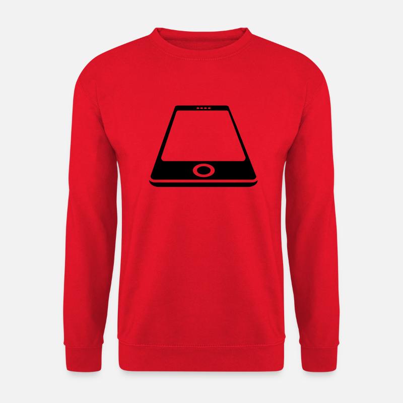 Smartphone White - Unisex Pullover - Rot