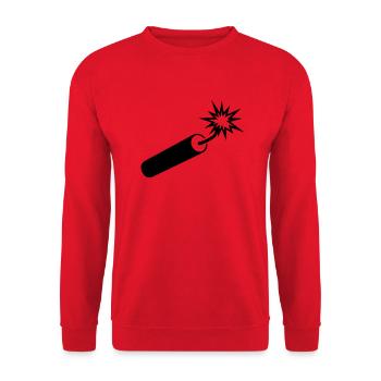 dynamit___f1 - Unisex Sweatshirt - red - Front - Alina (178cm) & Michal (187cm)