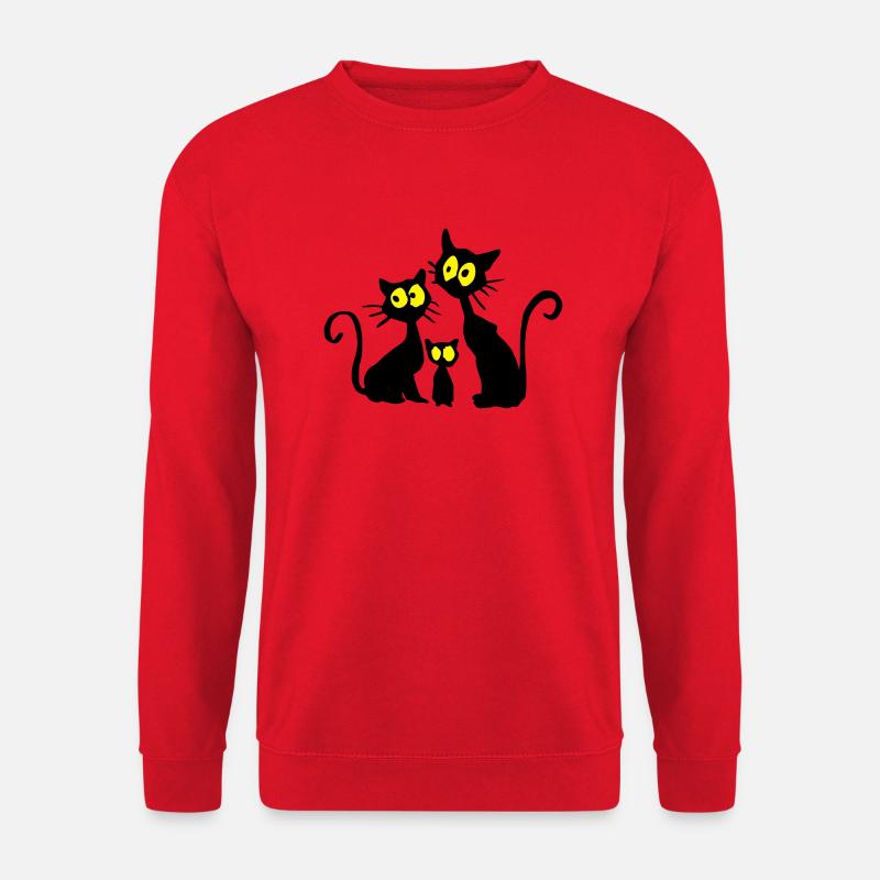 Katzen - Unisex Pullover - Rot