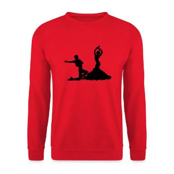 Flamenco - Unisex Pullover - Rot - Vorne - Alina (178cm) & Michal (187cm)
