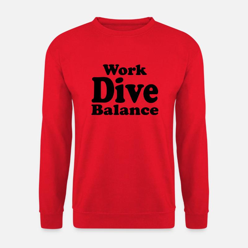 Diving Dive tauchen - Unisex Pullover - Rot