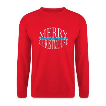 statement everything is beach holiday present - Unisex Pullover - Rot - Vorne - Alina (178cm) & Michal (187cm)