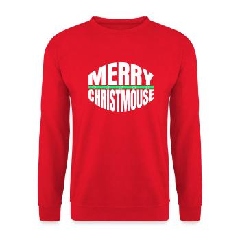 Santa Dinosaur Fan Anniversaire Cadeau Idée Comic - Sweat-shirt Unisexe - rouge - Devant - Alina (178cm) & Michal (187cm)