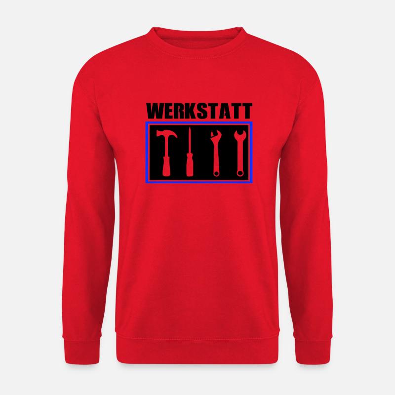 werkzeug werkstatt - Unisex Pullover - Rot