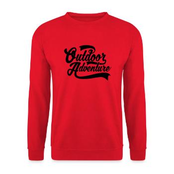 Outdoor Adventure - Unisex Pullover - Rot - Vorne - Alina (178cm) & Michal (187cm)