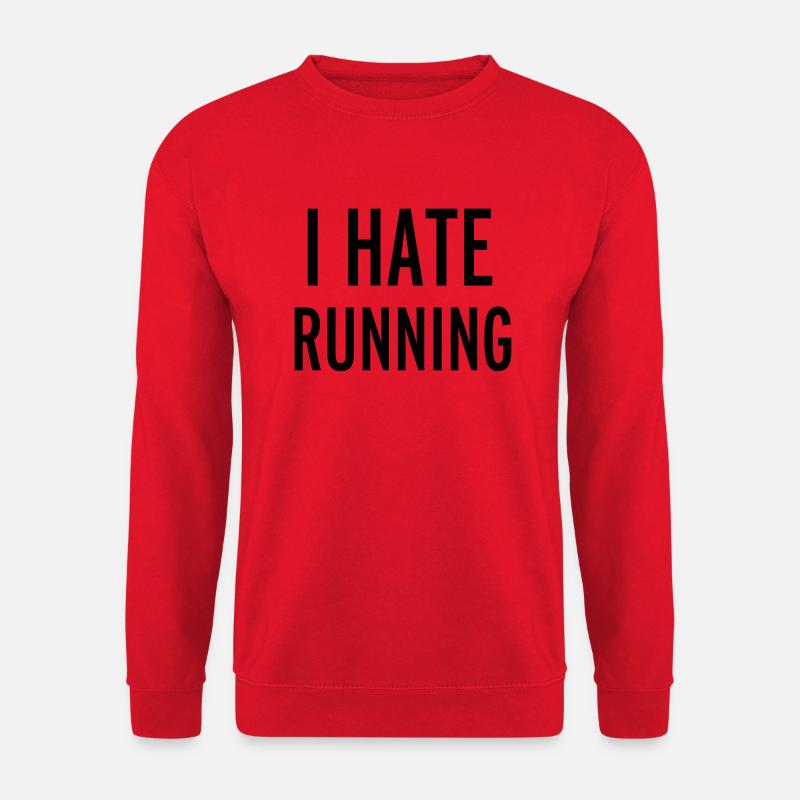 Hate Running - Unisex Sweatshirt - red