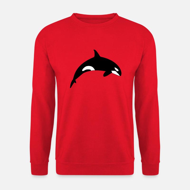 Killer Whale Orca Killer Whale - Unisex Sweatshirt - red