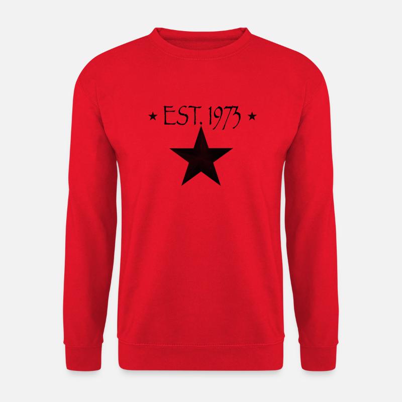 Est. 1973 established vintage Stern - Unisex Pullover - Rot