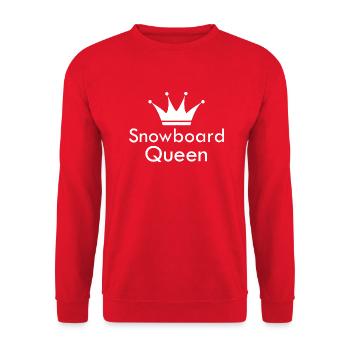 Snowboard Snowboarder - Unisex Sweatshirt - red - Front - Alina (178cm) & Michal (187cm)