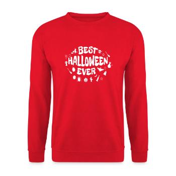 Best halloween ever - Unisex Sweatshirt - red - Front - Alina (178cm) & Michal (187cm)