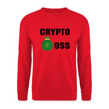 Bitcoin Trading Crypto Stocks - Sweat-shirt Unisexe - rouge - Devant - Alina (178cm) & Michal (187cm)