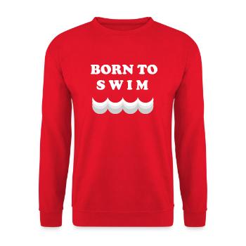 Triathlon Natation Bike Run Marathon - Sweat-shirt Unisexe - rouge - Devant - Alina (178cm) & Michal (187cm)