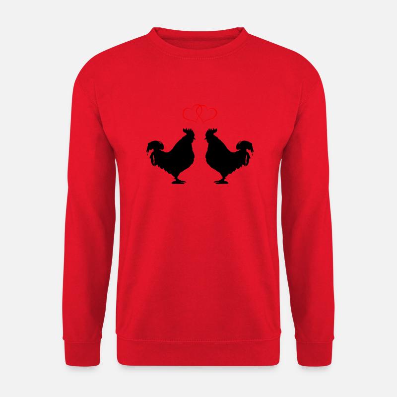 hahn love - Unisex Pullover - Rot