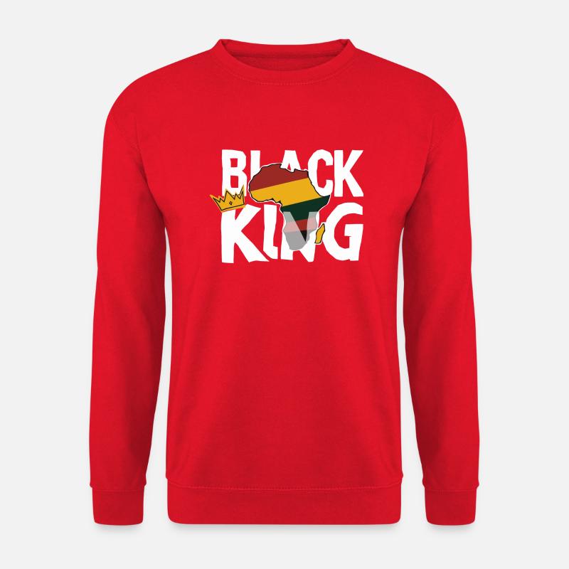 Schwarzer König - Unisex Pullover - Rot
