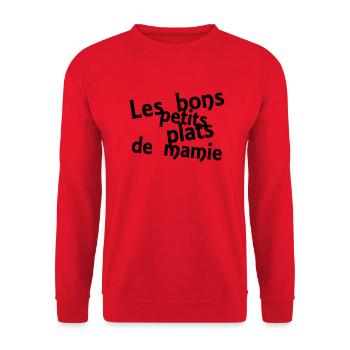 les bons petits plats de mamie - Unisex Pullover - Rot - Vorne - Alina (178cm) & Michal (187cm)
